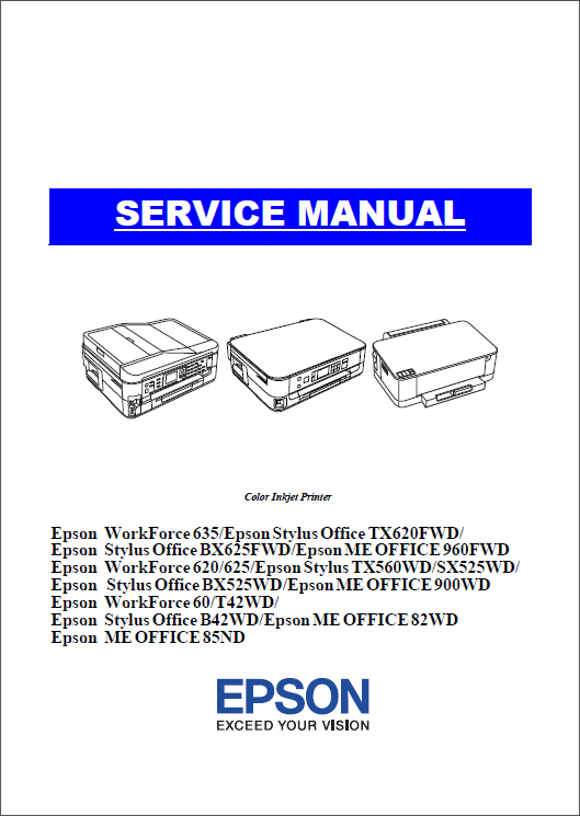 Epson WorkForce 620 625 635 60 TX620 TX560 BX625 BX525 T42 B42 Service Manual-1